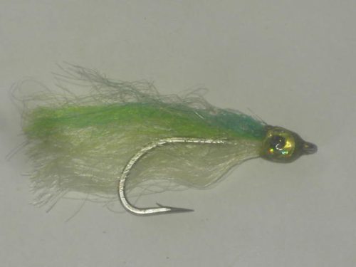 Hot Flash Minnow Chartreuse & White Fly