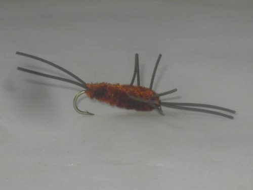Brown rubber leg fly
