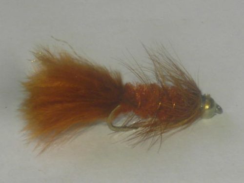 Beadhead Woolly Bugger Brown streamer fly