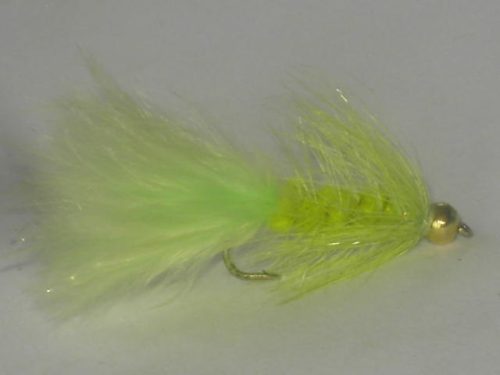 Beadhead Woolly Bugger  Fluorescent Green fly