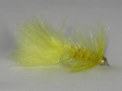 Beadhead Woolly Bugger Yellow streamer fly