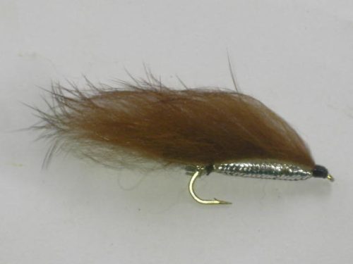 Zonker Silver Brown streamer fly