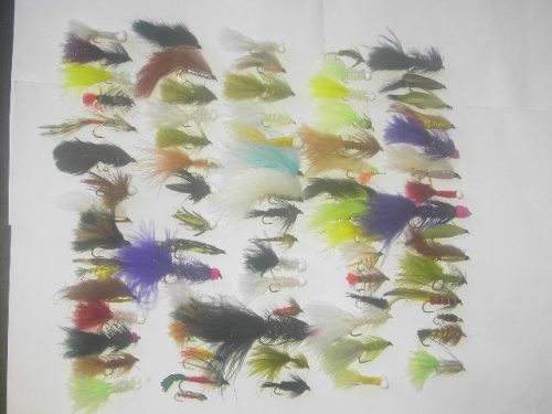 75 assorted streamer flies for sale