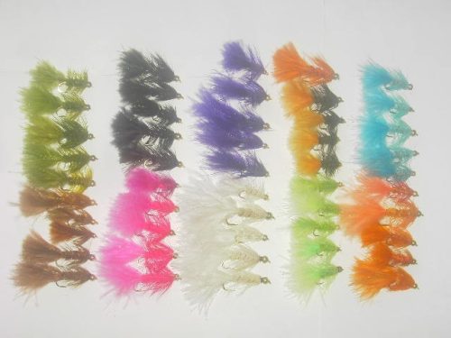50 Assorted Beadhead Streamers Flies for sale
