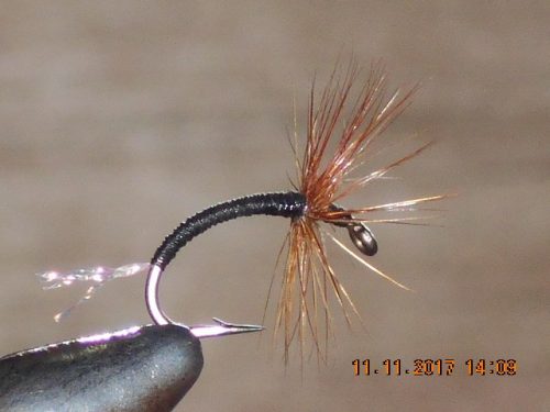 Black Tenkara Crystal Fly