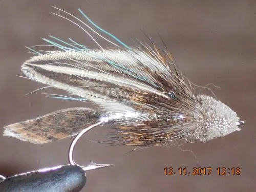 Muddler natural Minnow fishing fly