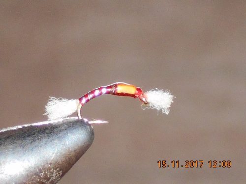 Red Epoxy Buzzer fishing fly
