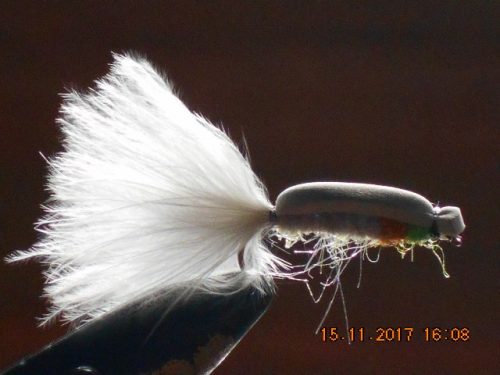 Floating fly white