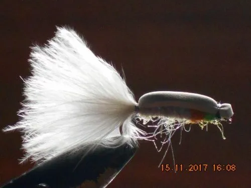 Floating fly white