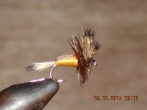 Yellow Humpy fly