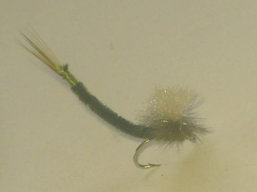 Extended body mayfly blue winged olive