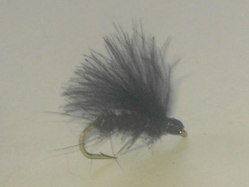 Black CDC F fly pattern