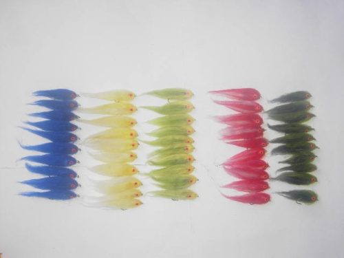 50 assorted mini baitfish flies