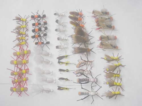 50 Assorted Foam Fly Fishing Flies for sale