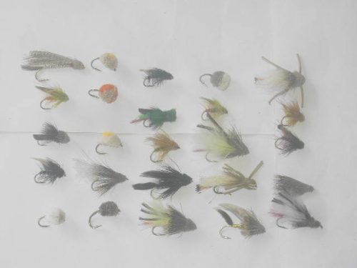 25 assorted muddler minnow fishing flies for sale