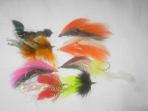 75 Assorted Tandem Pike Flies for sale