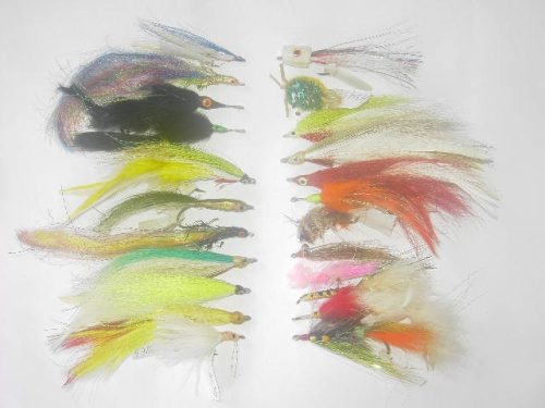 100 assorted saltwater fishing flies for sale