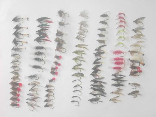 100 assorted wet fly fishing flies for sale