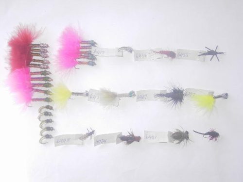 75 assorted woven fishing flies for sale