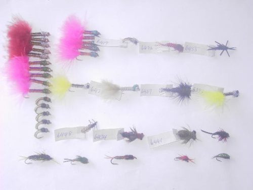 100 assorted woven fishing flies for sale