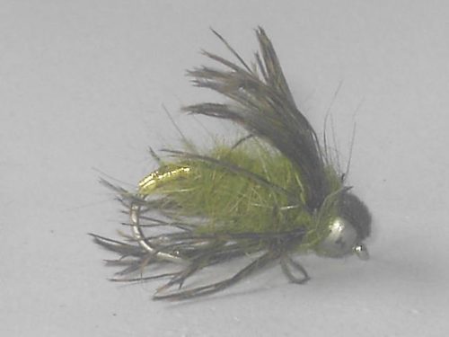 Bead Head Caddis Pupa Olive nymph