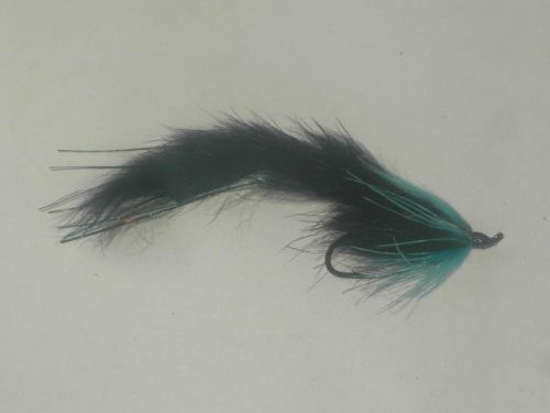 Black and blue spey fly