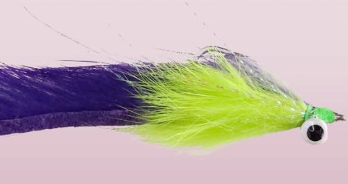 Chartreuse Bunny Strip Minnow fly
