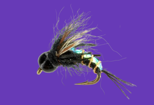Gardner's Never Bug Black caddis nymph fly pattern