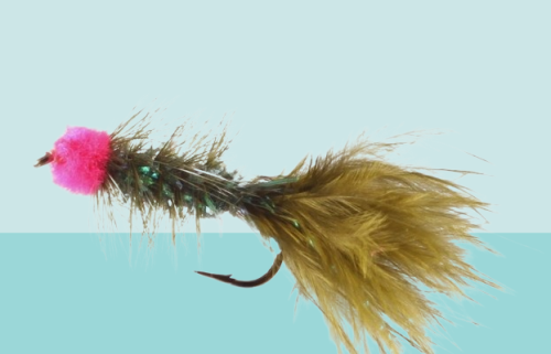 Olive Egg Sucking Leech Salmon Fly
